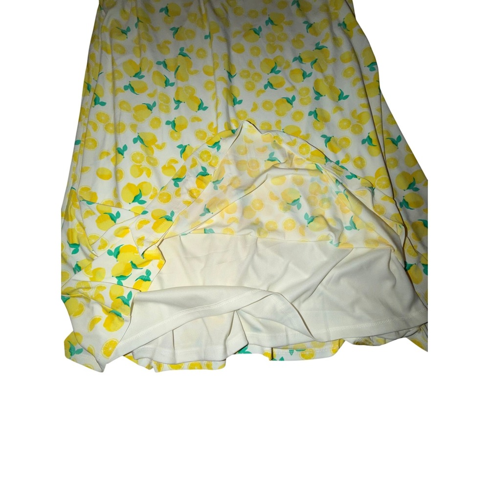 Cappagallo Women's Sleeveless Lemon Print A-Line Lined Dress, Size M, NWT - Picture 3 of 6